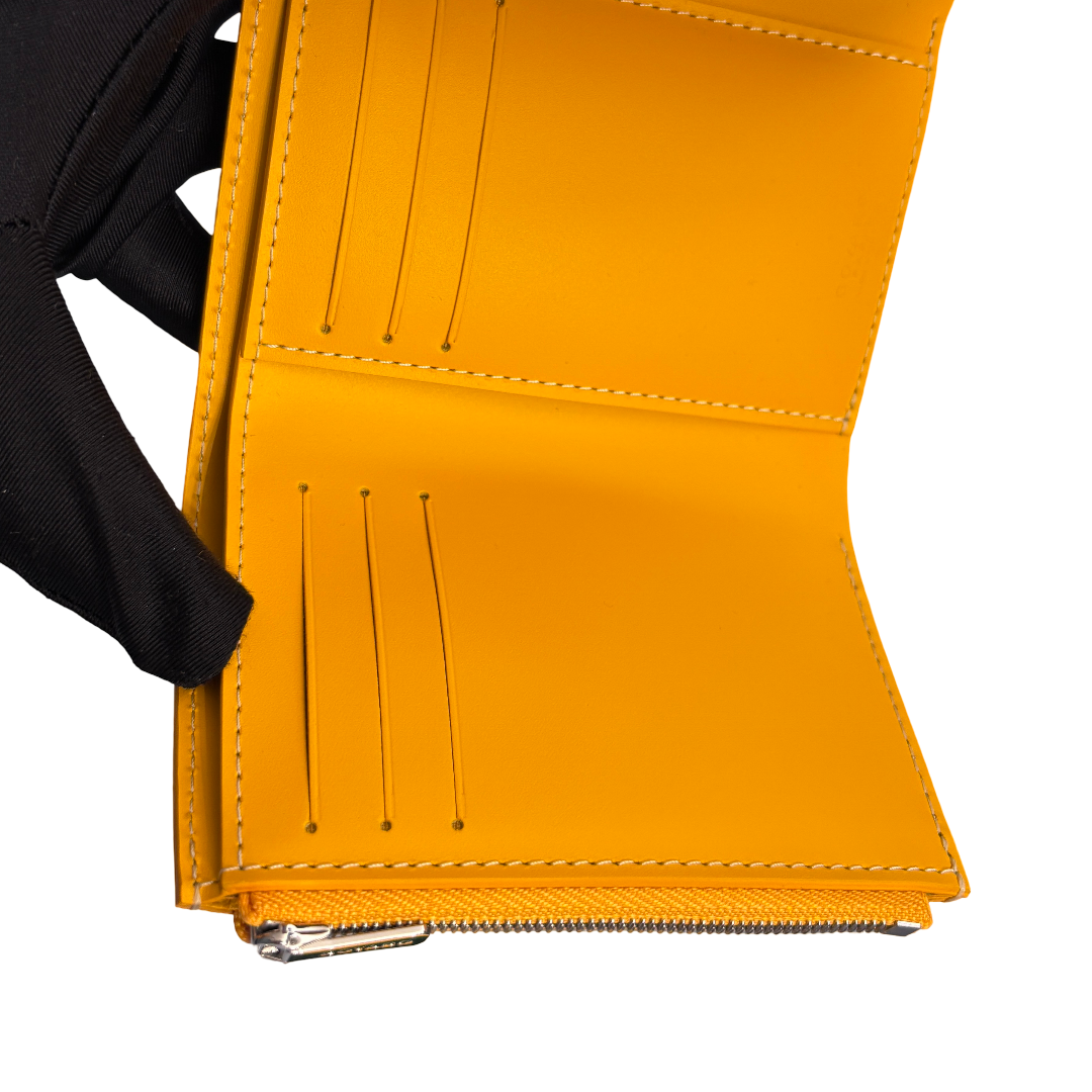 GOYARD SAINT GABRIEL YELLOW CANVAS WALLET [3000603]
