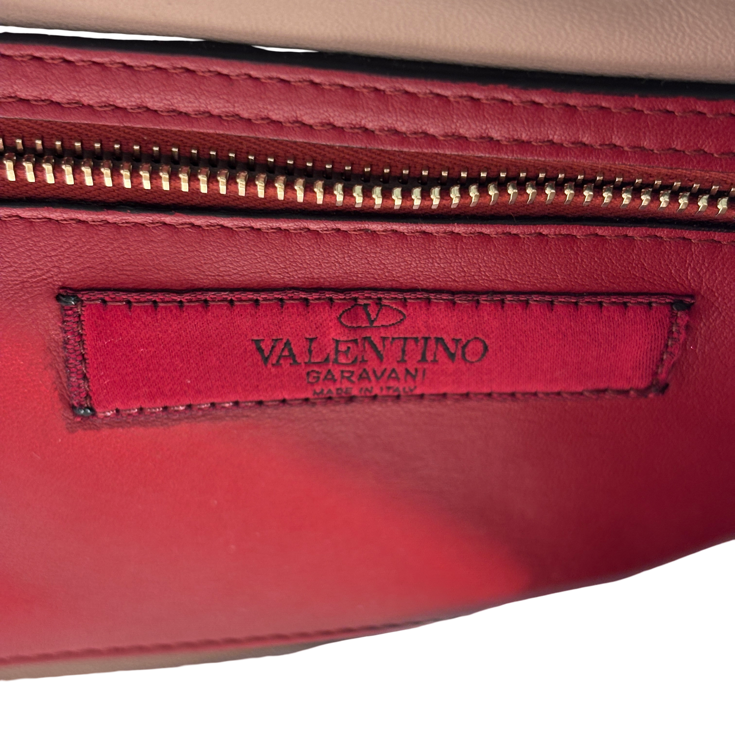 VALENTINO VELVET PINK GHW HANDBAG [3000513]