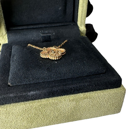 Used VAN CLEEF & ARPELS 18K Gold Alhambra Neeklace GHW