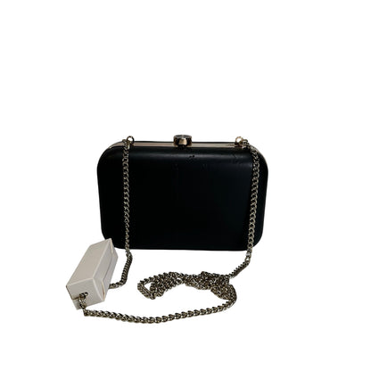 GIORGIO ARMANI Solid Si Perfume and Lipstick Set Clutch Minaudière Black Gold Red
