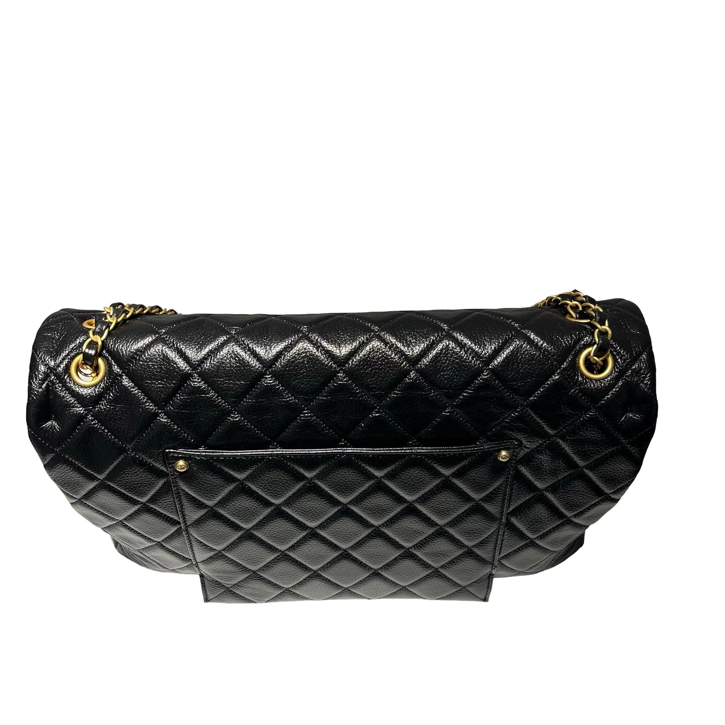 Used CHANEL Flap Shoulder Bag Black GHW