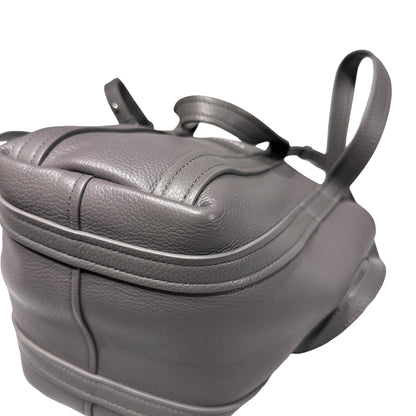 Used BALENCIAGA Calfskin Leather Everyday Shoulder Bag Grey PHW
