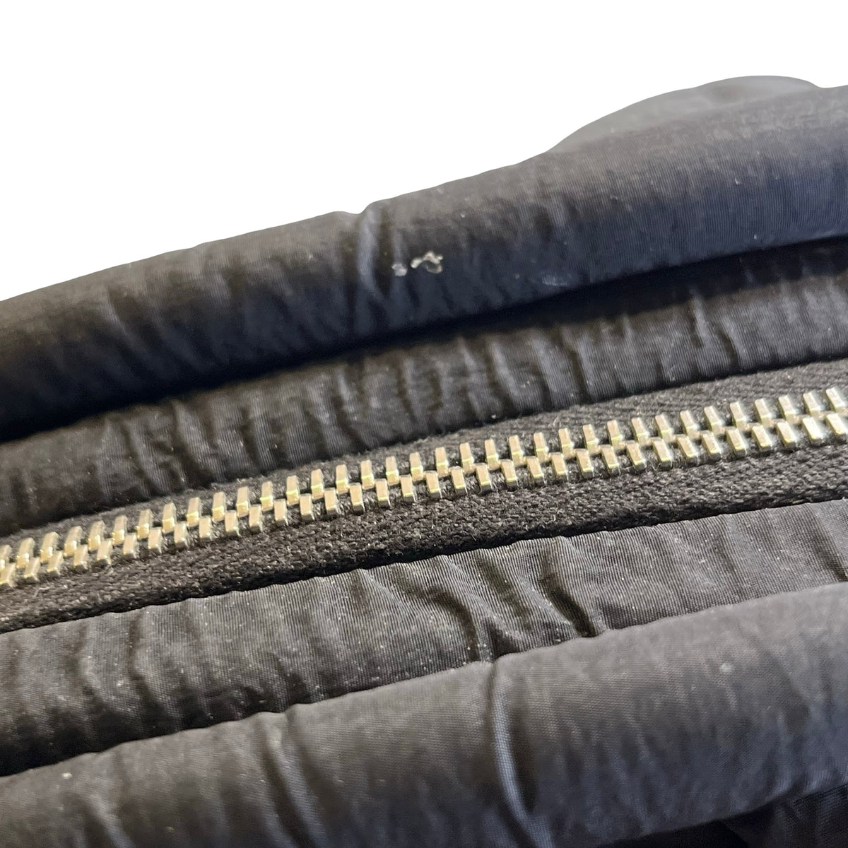 Used CHANEL Quilted Nylon Coco Cocoon Travel Bag Black PHW