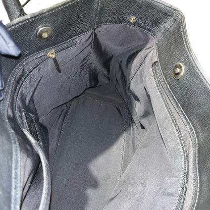 Used CHANEL Calfskin Leather Executive Tote Bag Black PHW