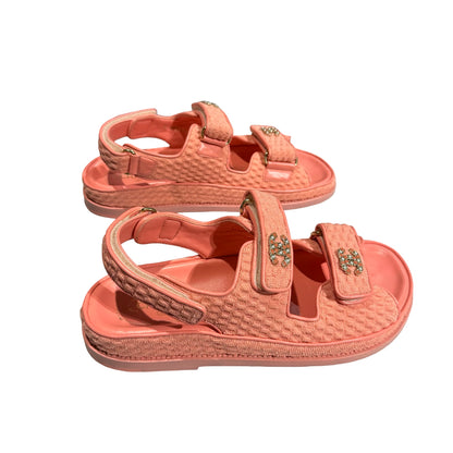 Used CHANEL Sandals Pink