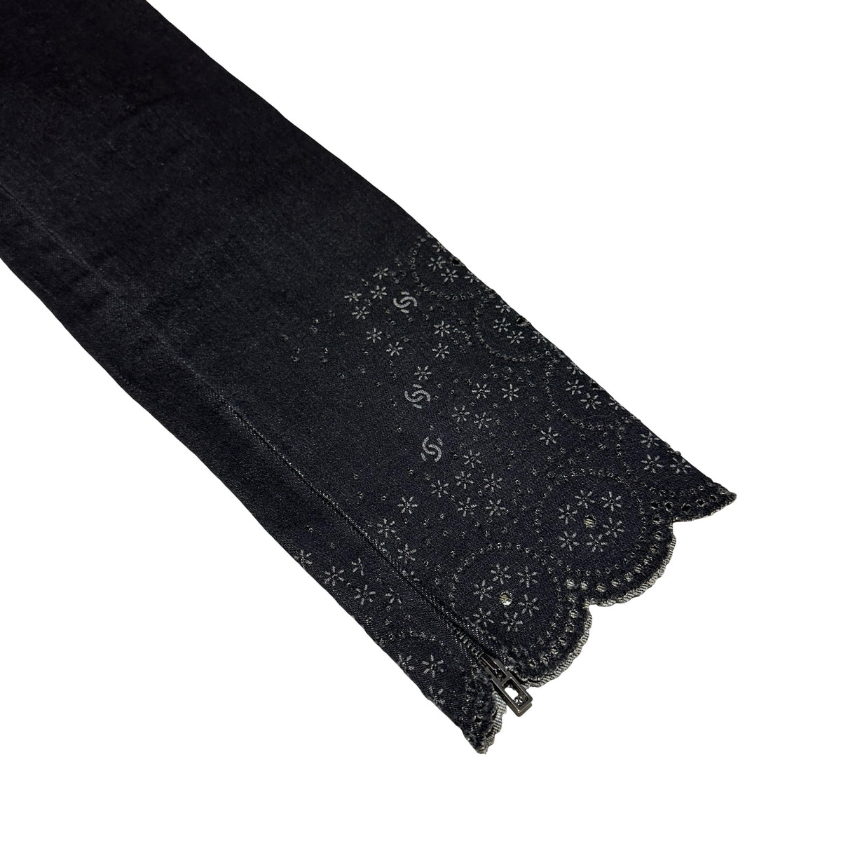Used CHANEL Denim Jeans Pants Black