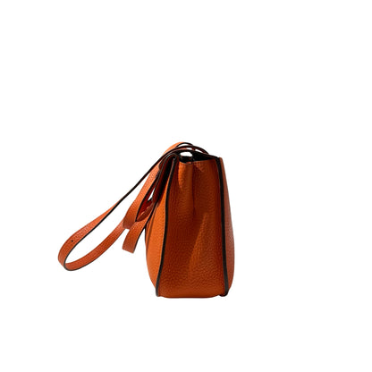 Used HERMÈS Halzan Shoulder Bag Orange (93)