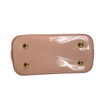 Used LOUIS VUITTON Monogram Vernis Alma Handbag Rose Velours Brown