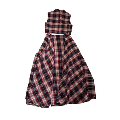 Used CÉLINE 背心 + Skirt （set） Clothes Red Navy White