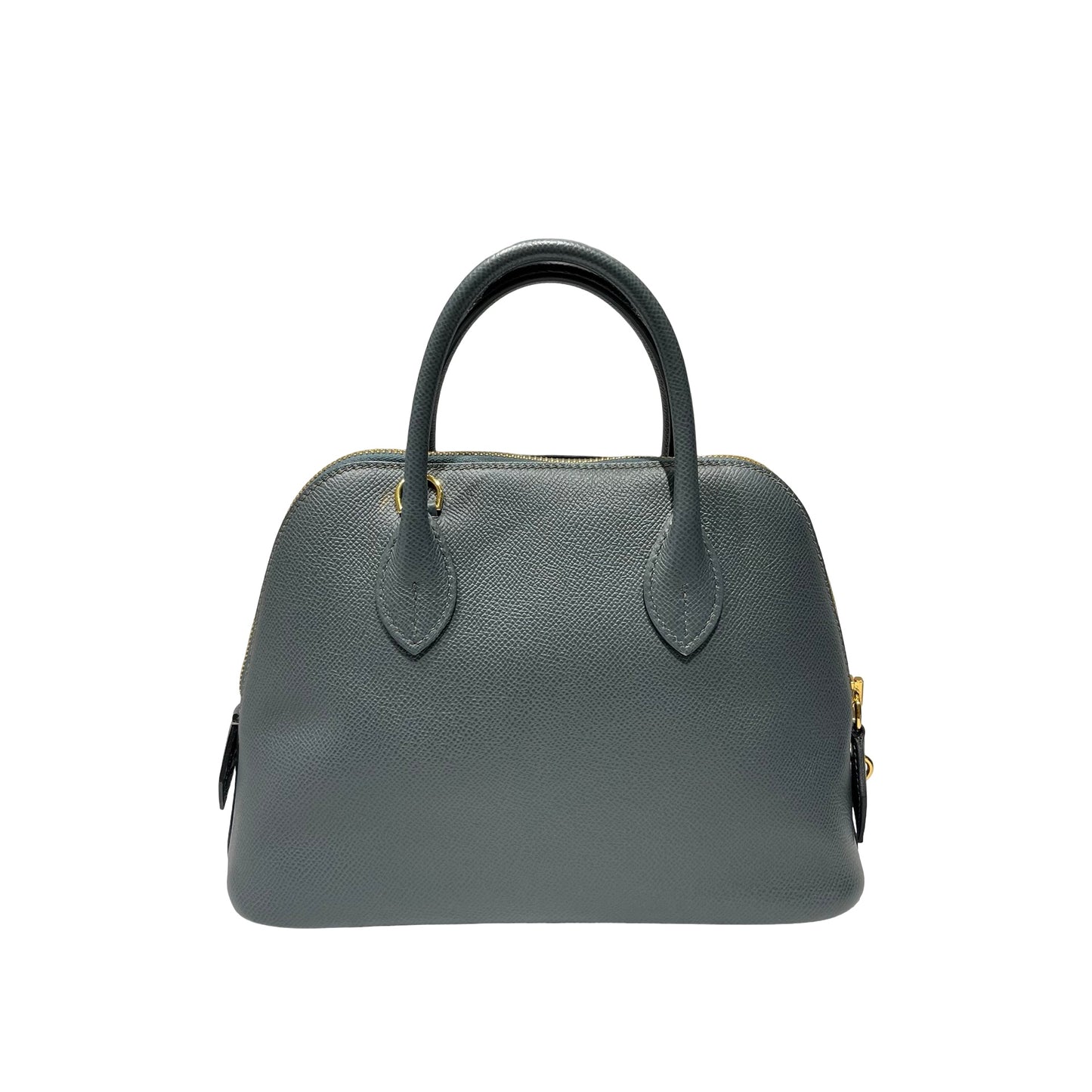 Used HERMÈS BOLIDE 25 Two Way Shoulder Bag Blue GHW