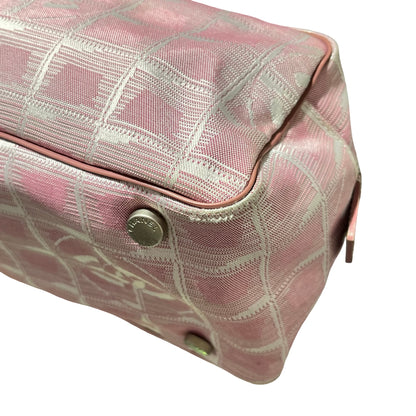 Used Chanel Nylon Handbag Pink