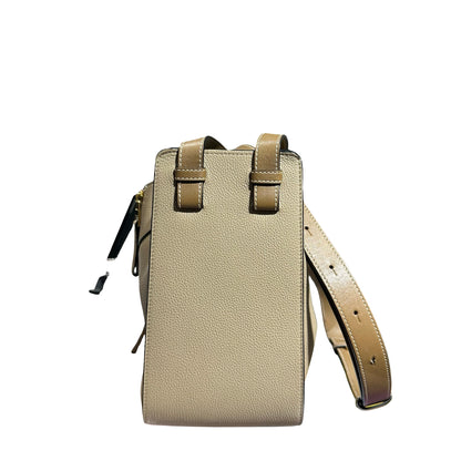 Used LOEWE Hammock Small Two Way Shoulder Bag Beige