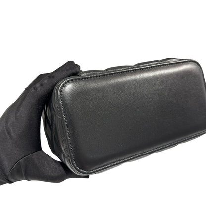 Used CHANEL Matelassé Lambskin Vanity Case Vanity case Black Gold
