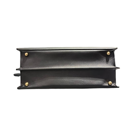 Used FENDI Peekaboo Handbag Black GHW