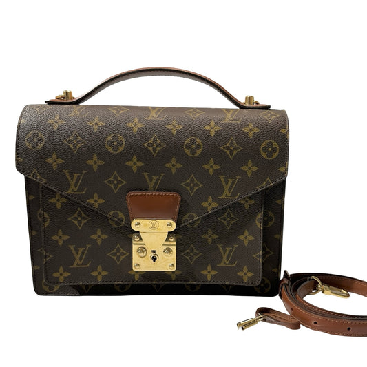 Used Louis Vuitton Monogram Cross Body Bag Brown GHW