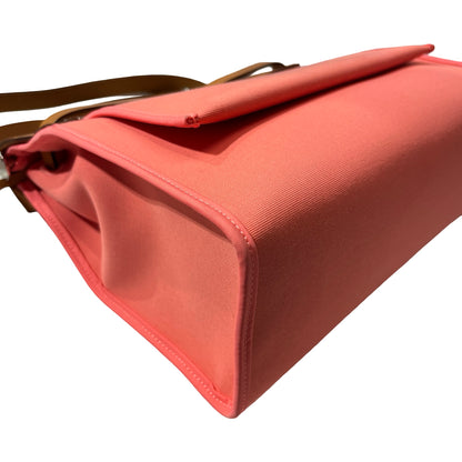 Used HERMÈS Herbag 31 Cross Body Bag Pink Brown PHW