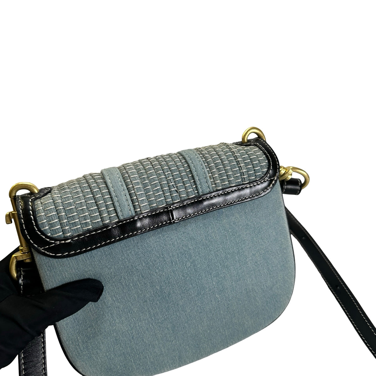 Used SEE BY CHLOE Denim Hana Shoulder Bag Blue