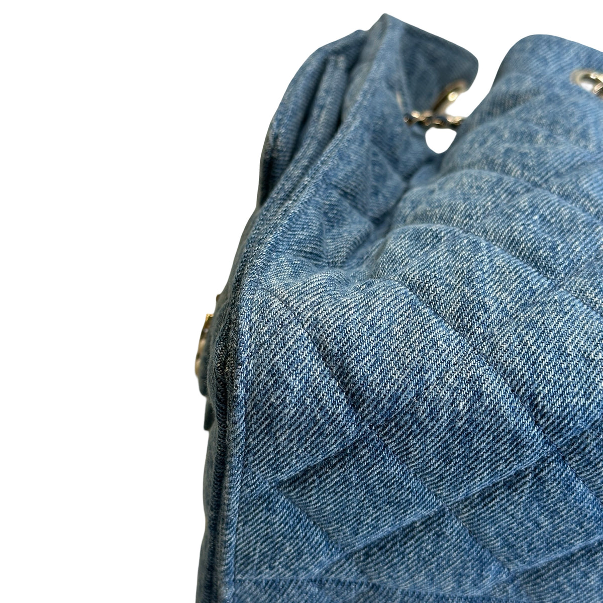 Brand New CHANEL Denim Denim Bag Handbag Blue