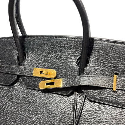 Used HERMES Togo Birkin Handbag Black