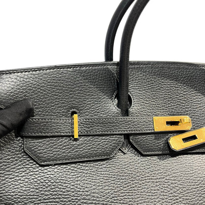Used HERMES Togo Birkin Handbag Black