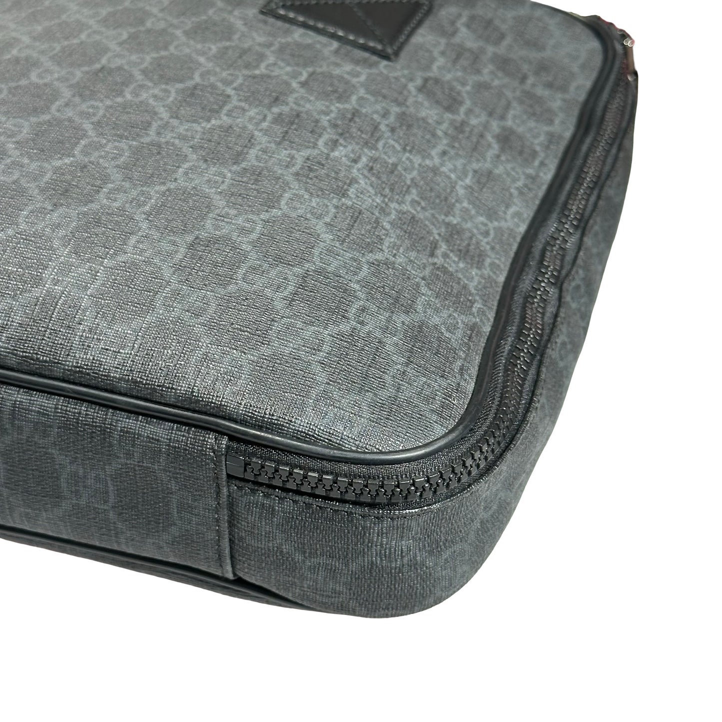 Used GUCCI GG CANVAS Handbag Briefcase Black