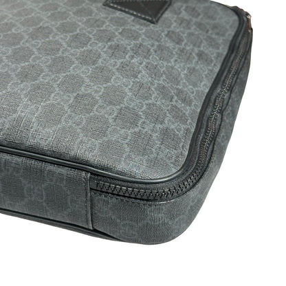 Used GUCCI GG CANVAS Handbag Briefcase Black