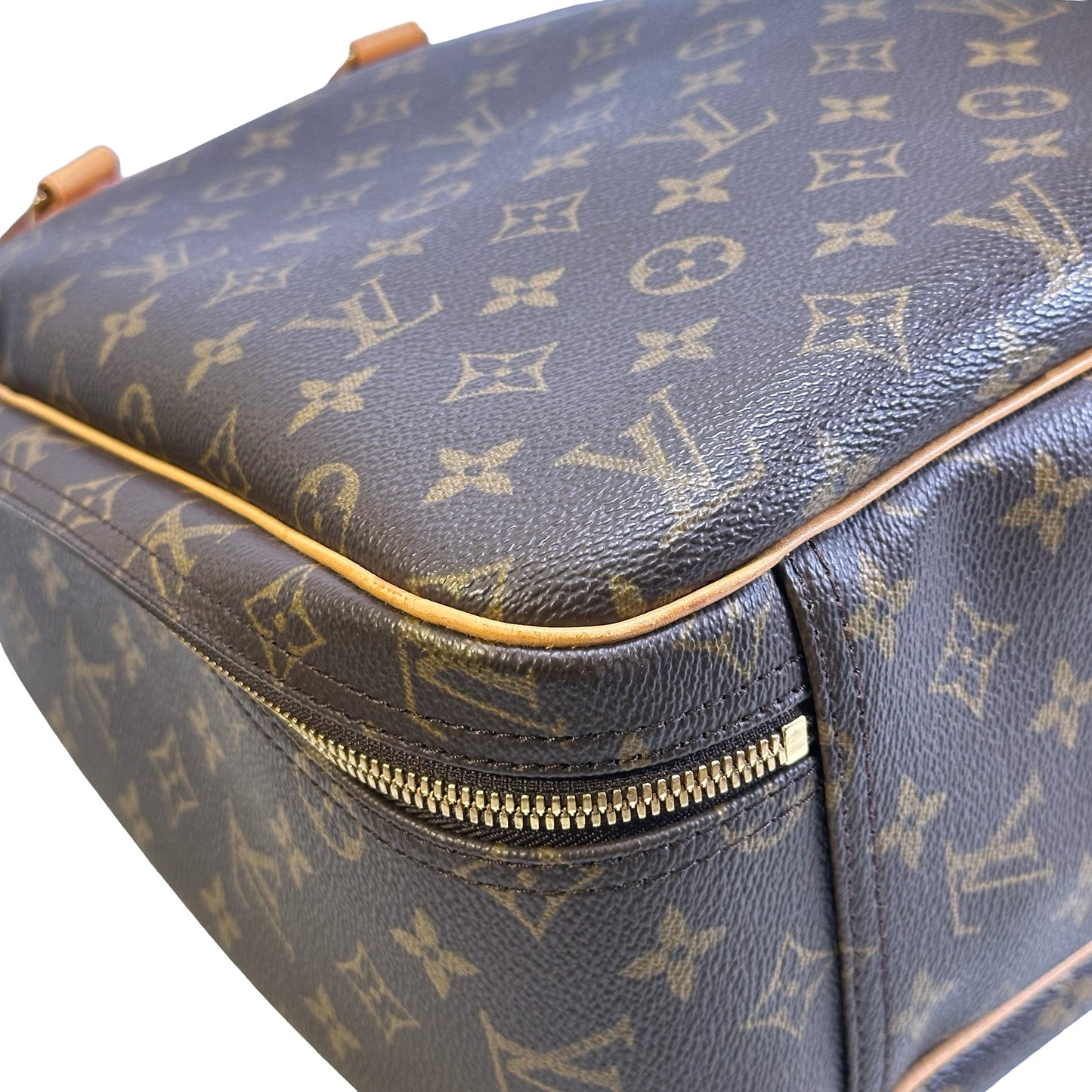 Used LOUIS VUITTON Monogram Canvas Montsouris Handbag Brown GHW