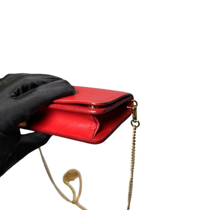 Used PRADA Vitello Move Staffing Woc Wallet on chain Red