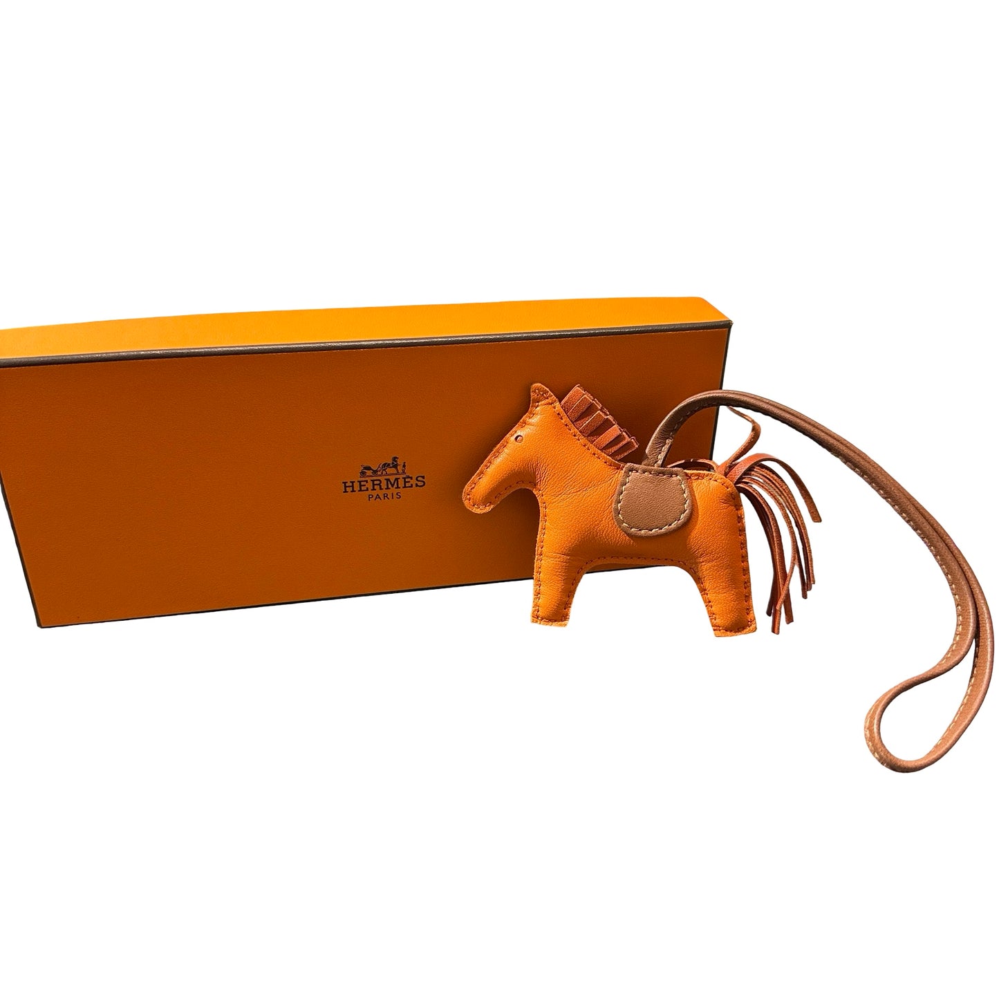 Unused Hermès Milo leather Rodeo PM Accessories Orange
