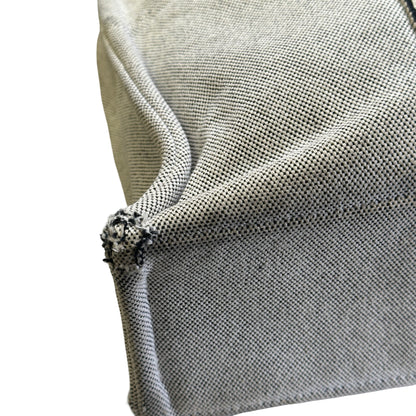 Used HERMES Canvas Fourre Tout Tote Bag Grey Black