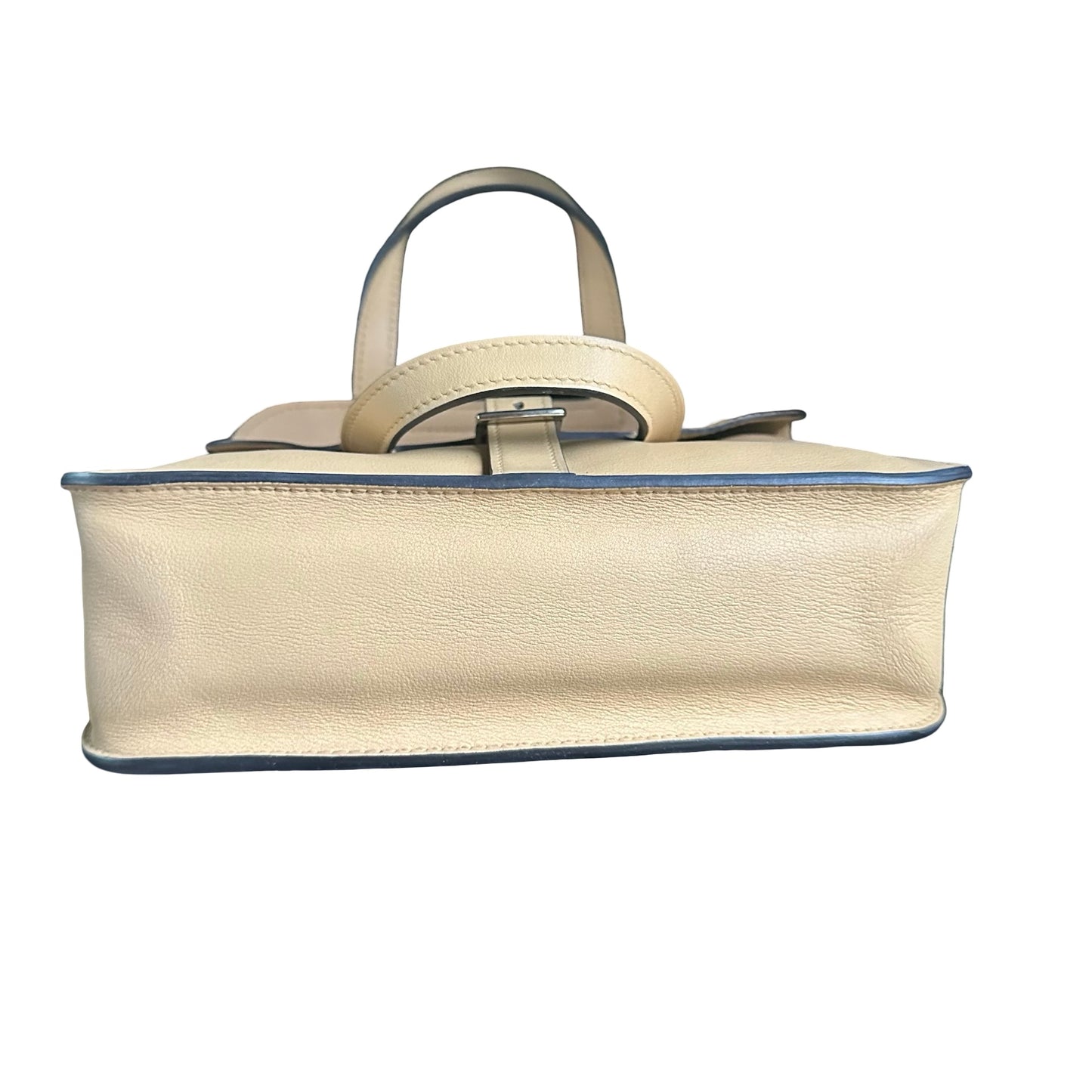 Used HERMES Swift Mini Halzan Handbag Beige PHW