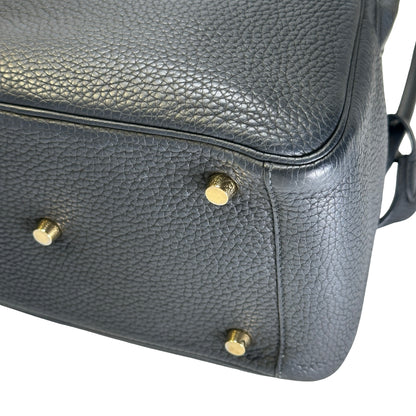 Used HERMES Tc Lindy 26 Shoulder Bag Black Ghw