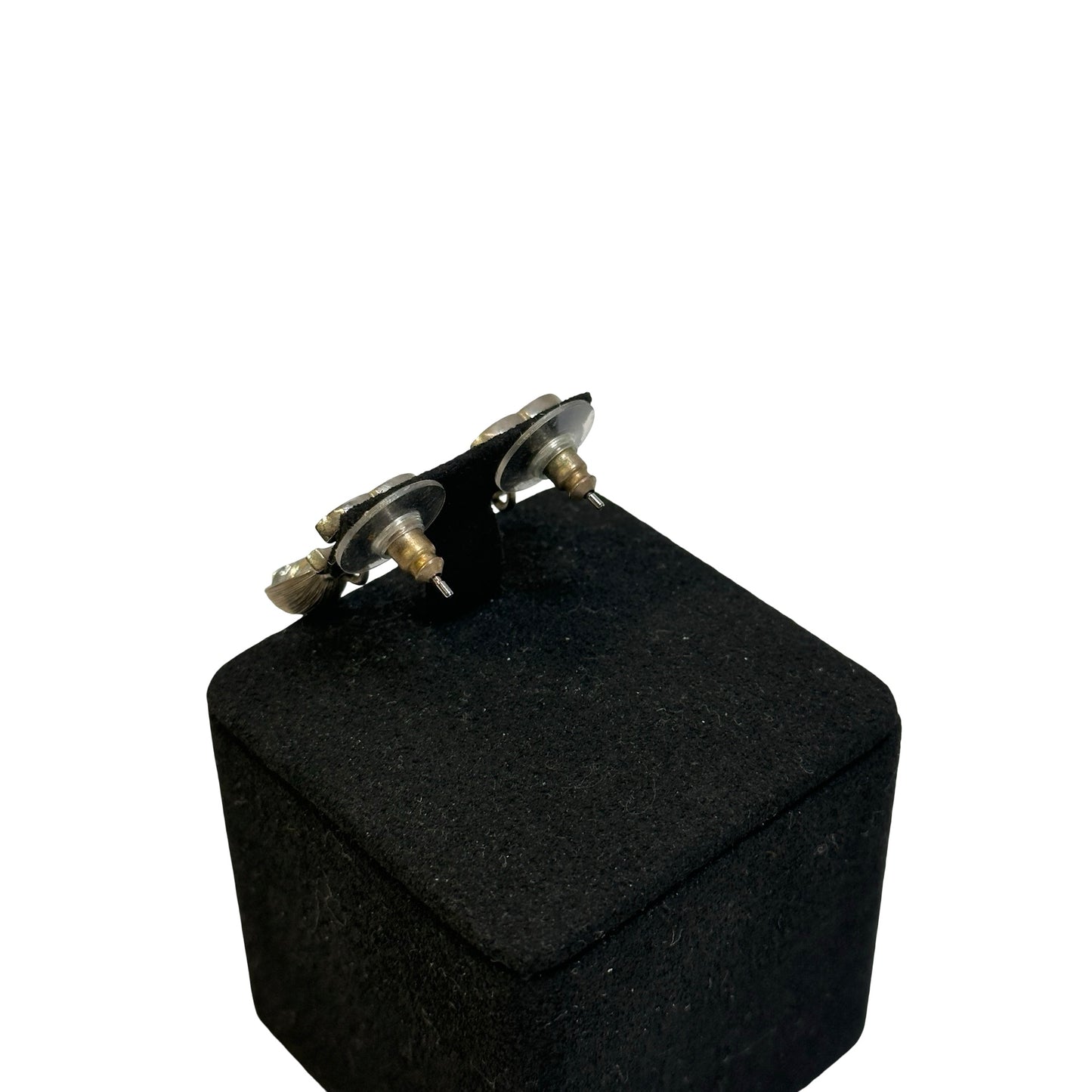 Used CHANEL CC Logo CC Pear Drop Earrings Earrings Silver