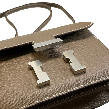 Brand New HERMES Epsom Constance Shoulder Bag Etoupe