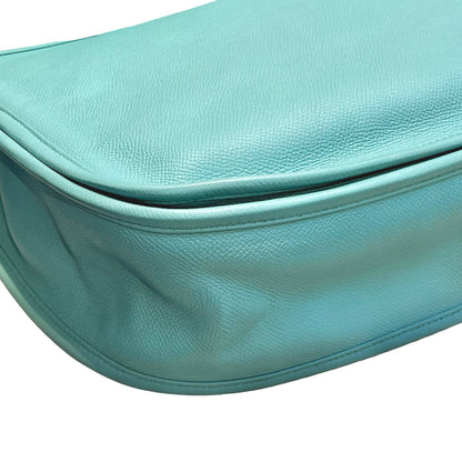 Used HERMÈS Evelyne Shoulder Bag 3P Bleu Atoll PHW