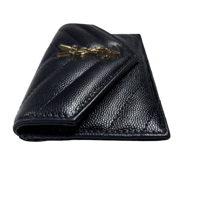 Saint Laurent Wallet Black GHW
