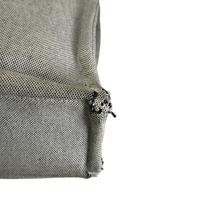 Used HERMES Canvas Fourre Tout Tote Bag Grey Black