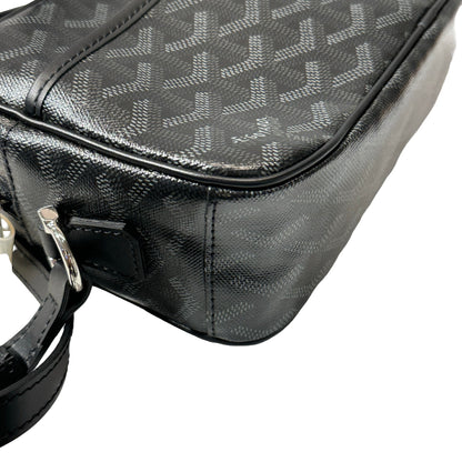 Used Goyard Canvas Coated Canvas Camera Camera Bag Black PHW