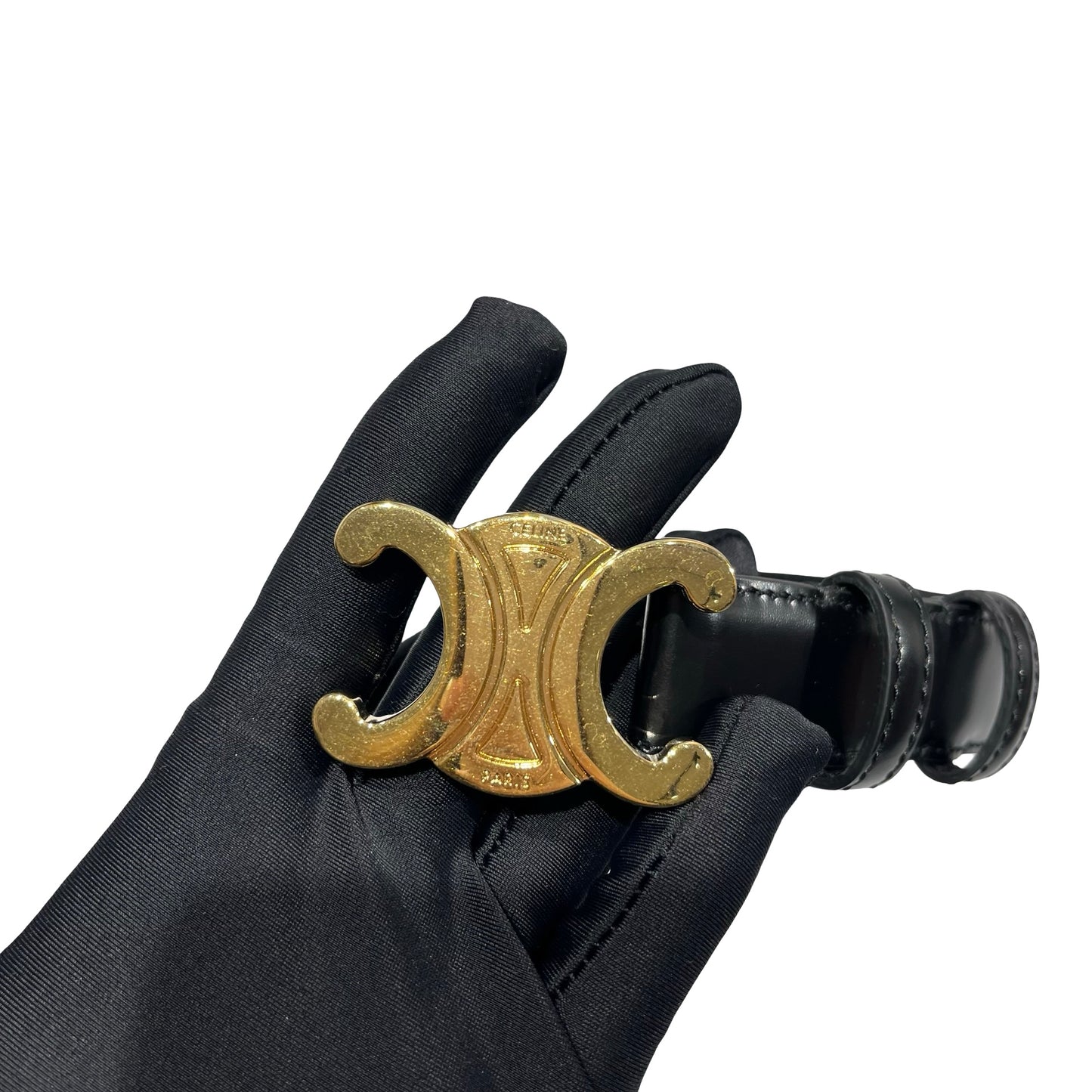 Used CÉLINE Belt Black GHW