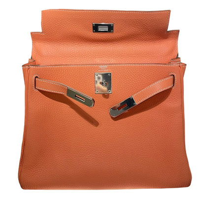 HERMÈS Kelly 28 Handbag Orange (93) PHW