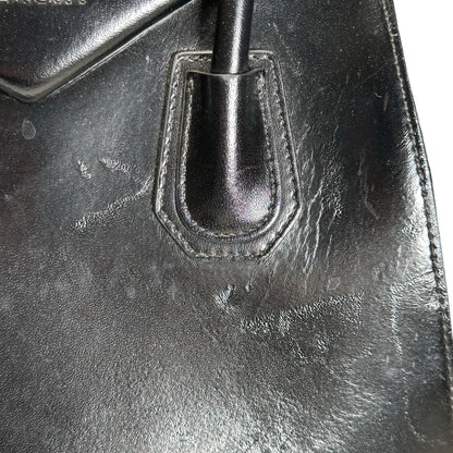 Used GIVENCHY Smooth Leather Antigona Handbag Black