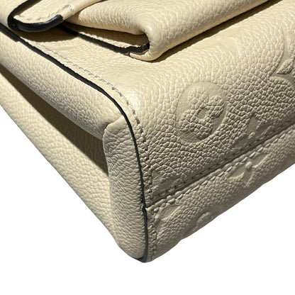 Used LOUIS VUITTON Monogram Empreinte Leather Vavin BB Shoulder Bag Ivory GHW