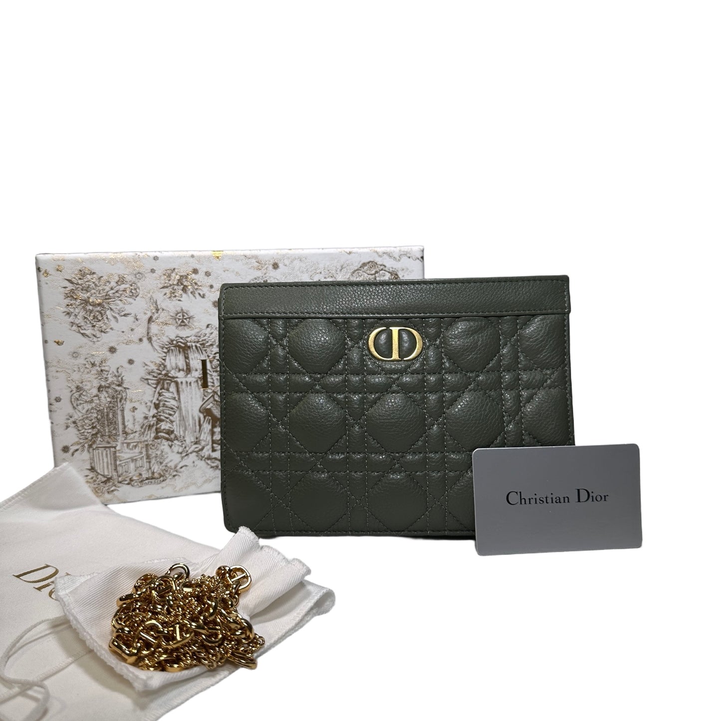 Used Dior Braided Leather Mini Boy Chain Shoulder Bag Lilac Gold