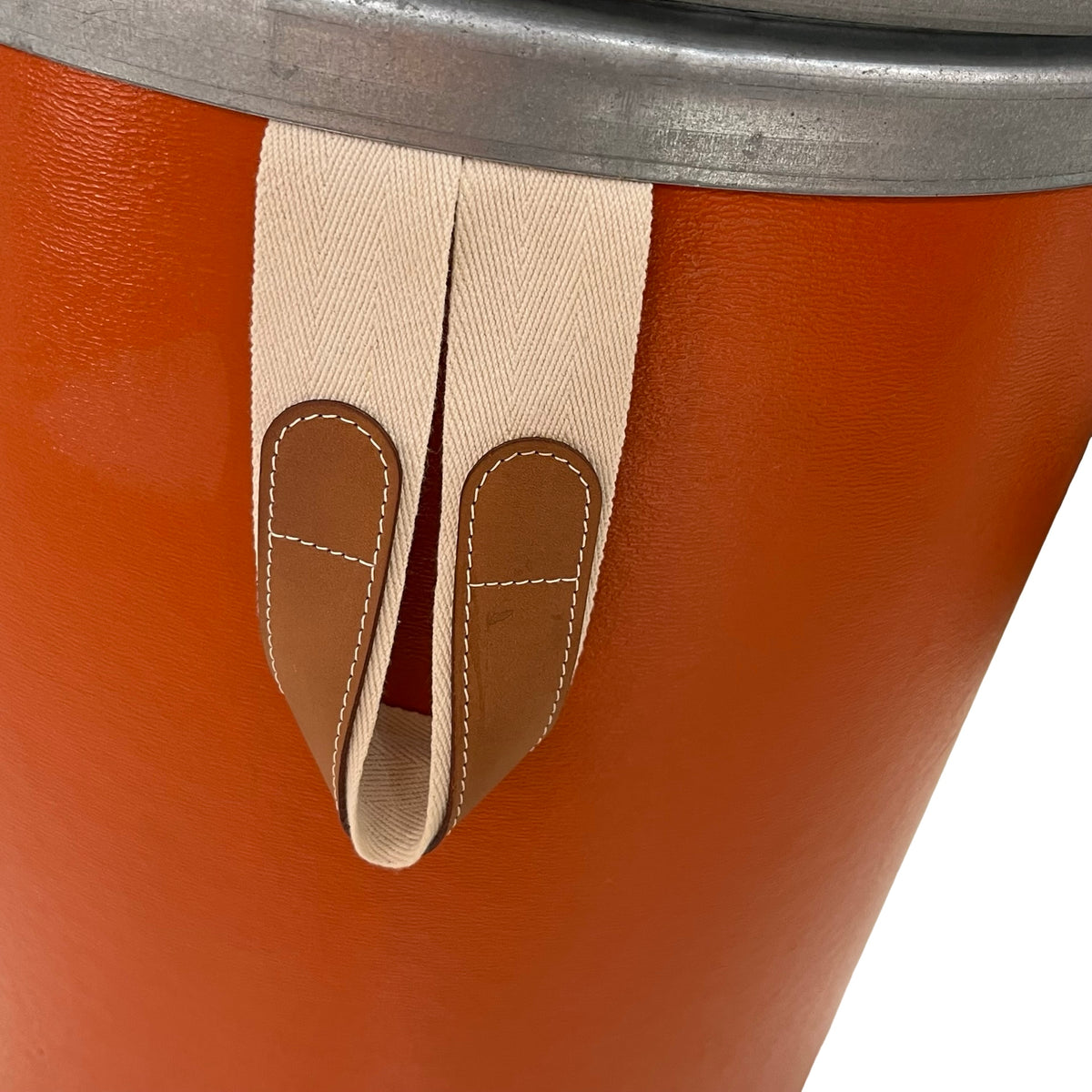 HERMES Solid Storage Bin Accessories Orange Silver