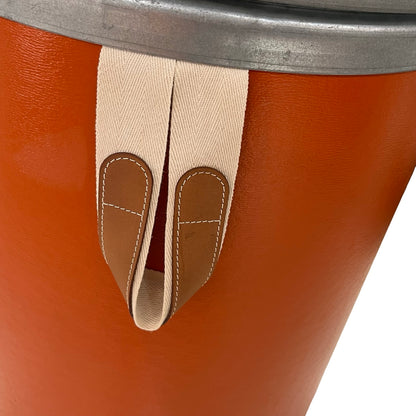 HERMES Solid Storage Bin Accessories Orange Silver