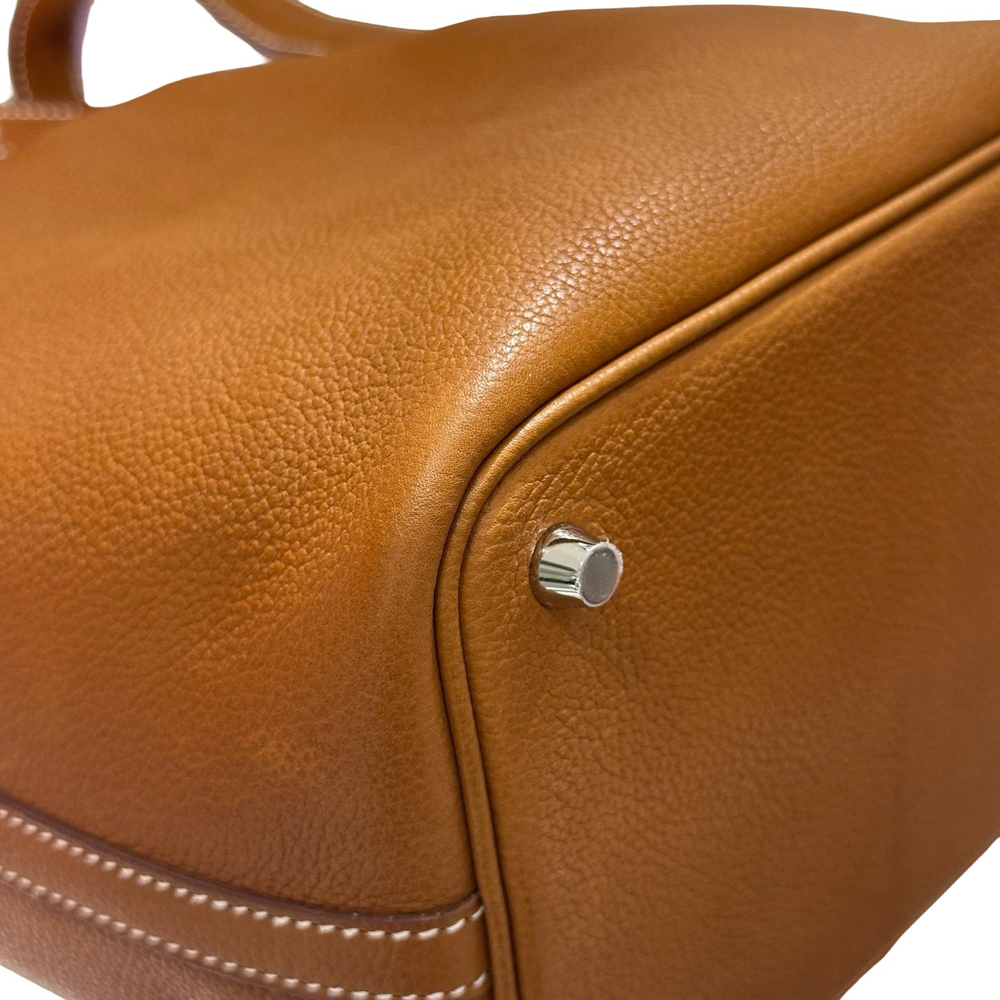 Unused HERMÈS Picotin 18 Handbag Brown PHW