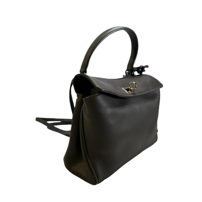 Used BALENCIAGA Leather Shoulder Bag Shoulder Bag Grey