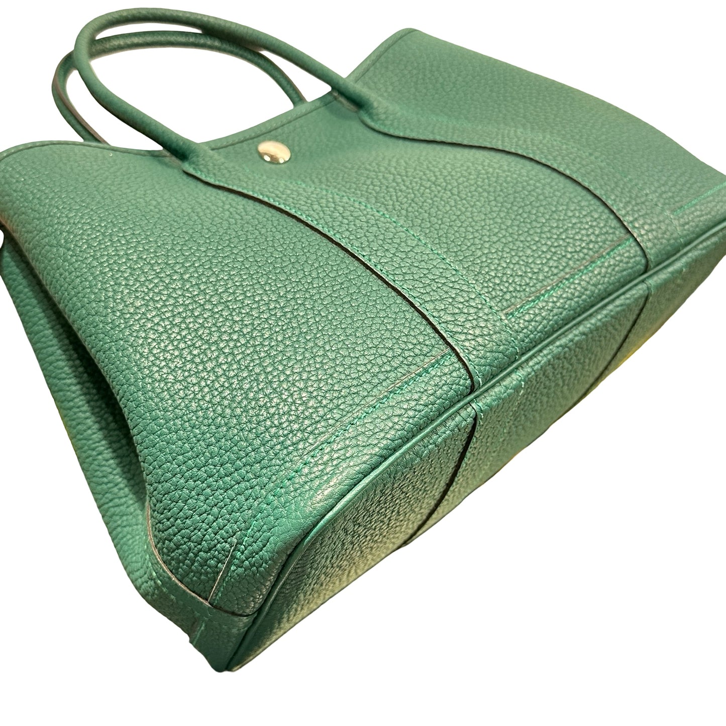 Used HERMÈS TC GP 30 Handbag PHW Green