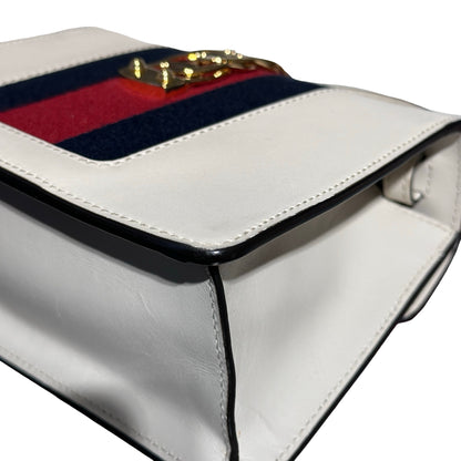 Used GUCCI Cross Body Bag White GHW