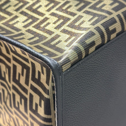 Used FENDI Travel Bag Multi colour Brown Gold